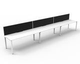 Deluxe Profile Leg Desk With Screen - Richmond Office Furniture