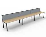 Deluxe Profile Leg Desk With Screen - Richmond Office Furniture