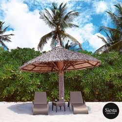 Resin Rattan Sun Lounger 3 Piece Package with Tequila Side Table - Richmond Office Furniture