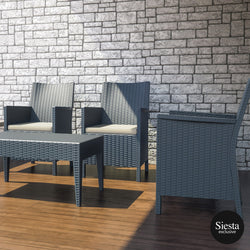 3 Seat California Tub Chair with Cushion and Tequila Coffee Table - Richmond Office Furniture