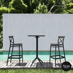 Sky Bar Table 3 Piece Set with Cross 75 Barstools - Richmond Office Furniture