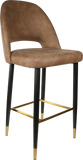Semifreddo Stool with Black Metal 750h Legs