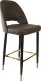 Semifreddo Stool with Black Metal 750h Legs