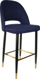 Semifreddo Stool with Black Metal 750h Legs