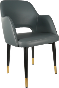 Sorbet Chair with Black Metal 450h Legs