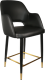Sorbet Counter Stool  Black Metal 750H Legs
