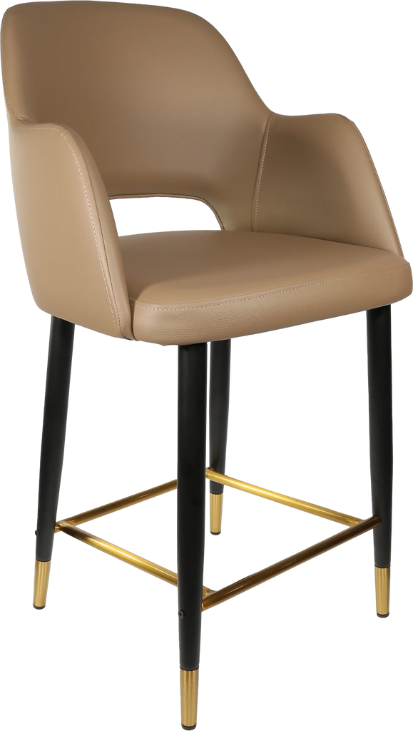 Sorbet Counter Stool  Black Metal 750H Legs