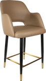 Sorbet Counter Stool  Black Metal 750H Legs