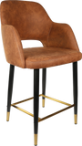 Sorbet Counter Stool  Black Metal 750H Legs