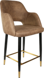 Sorbet Counter Stool  Black Metal 750H Legs