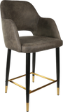 Sorbet Counter Stool  Black Metal 750H Legs