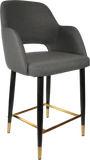 Sorbet Counter Stool  Black Metal 750H Legs
