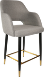 Sorbet Counter Stool  Black Metal 750H Legs