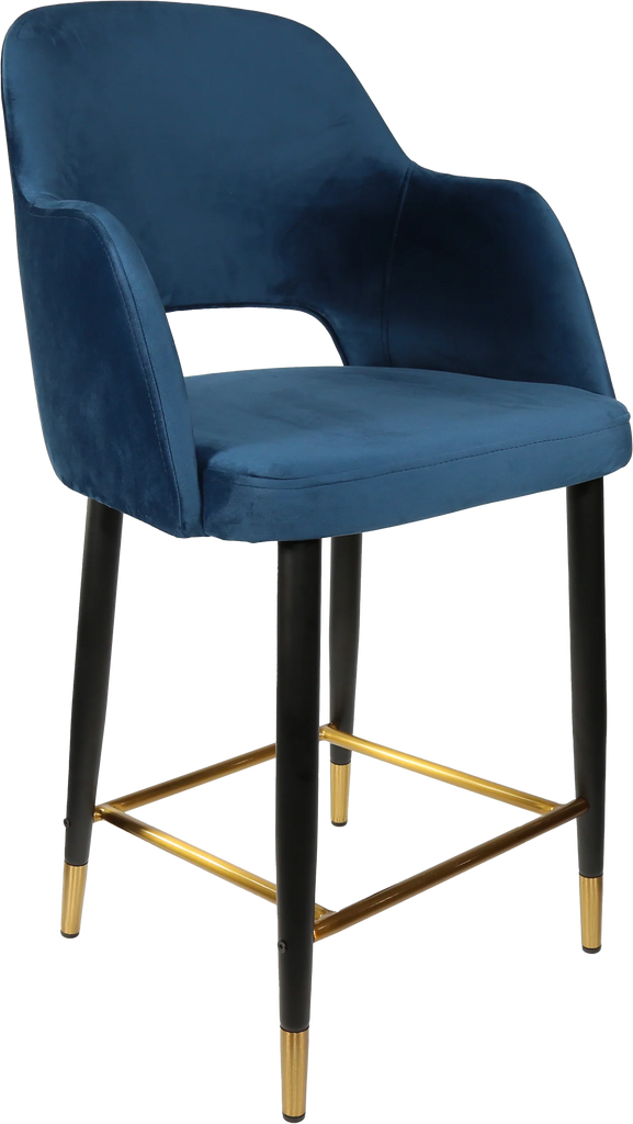 Sorbet Counter Stool  Black Metal 650H Legs