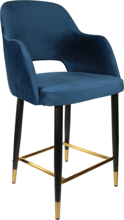 Sorbet Counter Stool  Black Metal 650H Legs