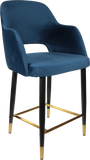 Sorbet Counter Stool  Black Metal 750H Legs
