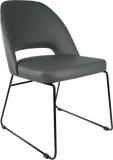 Semifreddo Chair with Black Sled Base