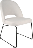 Semifreddo Chair with Black Sled Base