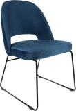 Semifreddo Chair with Black Sled Base