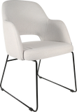 Semifreddo Chair with Black Sled Base