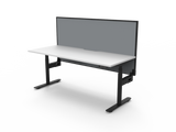 Halo Electric Sit Stand Round Leg Desk - Richmond Office Furniture