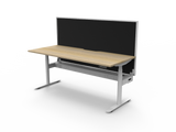 Halo Electric Sit Stand Round Leg Desk - Richmond Office Furniture