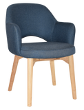 Albury Arm Chair Natural Timber Leg - Richmond Office Furniture