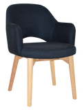 Albury Arm Chair Natural Timber Leg - Richmond Office Furniture