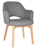 Albury Arm Chair Natural Timber Leg - Richmond Office Furniture