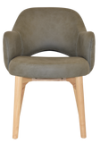 Albury Arm Chair Natural Timber Leg - Richmond Office Furniture