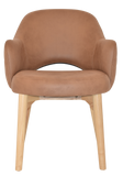 Albury Arm Chair Natural Timber Leg - Richmond Office Furniture