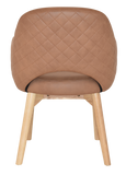 Albury Arm Chair Natural Timber Leg - Richmond Office Furniture