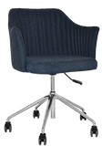 Coogee Arm Chair Castor Base Aluminium - Richmond Office Furniture