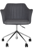 Coogee Arm Chair Castor Base Aluminium - Richmond Office Furniture