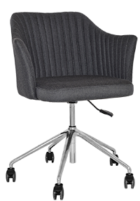 Coogee Arm Chair Castor Base Aluminium - Richmond Office Furniture