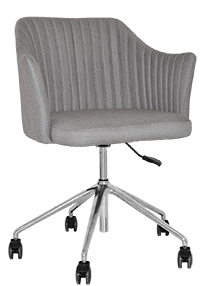 Coogee Arm Chair Castor Base Aluminium - Richmond Office Furniture