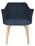 Coogee Arm Chair Natural Timber Leg - Richmond Office Furniture