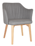 Coogee Arm Chair Natural Timber Leg - Richmond Office Furniture