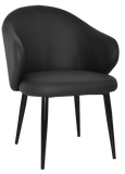 Hugo Arm Chair Black Metal Leg - Richmond Office Furniture