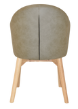 Hugo Arm Chair Natural Timber Leg - Richmond Office Furniture