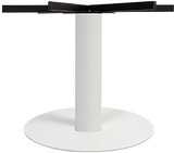 Porto XL Table Base Disc 720mm 730H White - Richmond Office Furniture