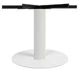 Porto XL Table Base 720mm Disc 700H White - Richmond Office Furniture