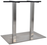 Prague Twin Table Base 800mm x 500mm S/S - Richmond Office Furniture