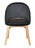 Chevron Chair Natural Timber Leg - Richmond Office Furniture