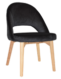 Chevron Chair Natural Timber Leg - Richmond Office Furniture
