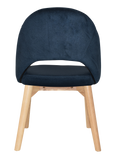 Chevron Chair Natural Timber Leg - Richmond Office Furniture