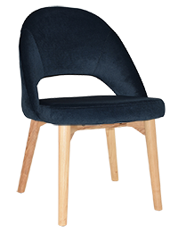 Chevron Chair Natural Timber Leg - Richmond Office Furniture