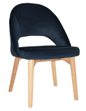 Chevron Chair Natural Timber Leg - Richmond Office Furniture