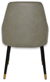 Stockholm Chair (Slim) Black Brass Metal Leg - Richmond Office Furniture