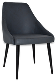 Stockholm Chair Black Metal Leg - Richmond Office Furniture